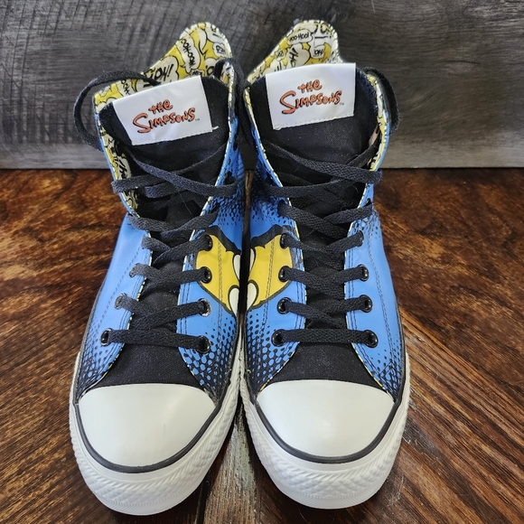 Converse All Star x The Simpsons Homer Simpson High Tops Size 12 Men / 14 Women - Picture 7 of 10